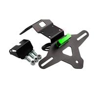 Motorcycle Folding Rear License Plate Holder Fender Eliminator Kit Fit Compatible with 675NK 675 NK 675 SS CF Moto 675SR 675 SR SR-R(NO Logo-Green)