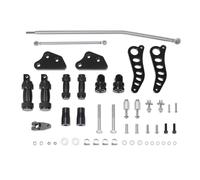 Motorcycle Foot Controls Kit avec bassins vers l'avant et Levier Linkage Compatible avec des modèles Bob Fat Bob Super Low Rider 2000 à 2017(Black)