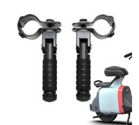 Motorcycle Foot Pegs - Bike Foot Pegs | Metal Rear Foots Peg Pedal | Motorbike Frame Pedals | Folding Feet Step Pêgs for Bicycles, Scooters, Motorbikes| 1 Pair Motorcycle Rear Fooôt Pedal Rests