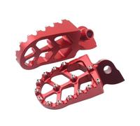 Motorcycle Foot PEGS Pédales de Repose-Pieds compatibles avec YZ 65 85 125 250 125X 250X 250FX 450FX WR 250F 450F YZF WRF 250 450 MODÈLES DE Remplacement ADMENT(Red)