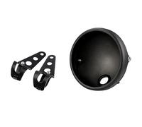 Motorcycle front light bar Boîtier de phare de moto de 7 pouces, coque de phare rétro modifiée de 7 pouces, boîtier de seau, support de garniture de coque Motorcycle off-road lights(Housing(28-36mm))