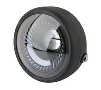 Motorcycle front light bar Convient pour Cafe Racer Bobber, support latéral, accessoires Phare de moto à LED en spirale blanc de 6,5 pouces Motorcycle off-road lights