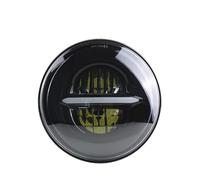 Motorcycle front light bar Convient pour Harley Sportster 1200 883 Street 5-3/4 Phare rond à LED Angel Eyes Halo de 5,75 Phare de moto(Red)