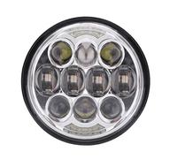 Motorcycle front light bar Convient pour Harley Sportster 1200 883 Street 5-3/4 Phare rond à LED Angel Eyes Halo de 5,75 Phare de moto(B)