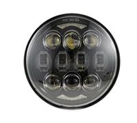 Motorcycle front light bar Convient pour Harley Sportster 1200 883 Street 5-3/4 Phare rond à LED Angel Eyes Halo de 5,75 Phare de moto(Blue)