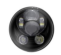 Motorcycle front light bar Convient pour Harley Sportster 1200 883 Street 5-3/4 Phare rond à LED Angel Eyes Halo de 5,75 Phare de moto(2)