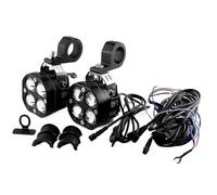 Motorcycle front light bar Phares de moto à LED clignotants, feux de route et de croisement pour motos tout-terrain, camions et automobiles Phare de moto