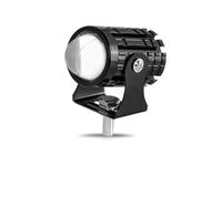 Motorcycle Front Light Bar Projecteur de Phare de Moto, lentille Bicolore, Lampe de Conduite de Scooter ATV, feu antibrouillard, Lampe de projecteur auxiliaire(1PC Yellow No Switch)