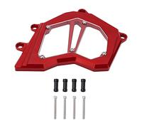 Motorcycle Front Sprocket Cover Chain Guard Protector Premium Quality Aluminum Alloy Replacement for ZX10R 2011 to 2017 Color Protects Chain from Sand Stone Impact and Rain (Red)