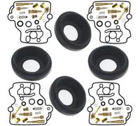 Motorcycle Fuel System Float Parts Cylinder Diaphragm Oil Cup Float Jet for Suzuki RF600R 1994-1996 RF900R 1994-1997 Remplacement du carburateur(E)