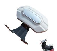 Motorcycle Gel Seat - Rider Back Rest Passenger PU Pad | Motorcycle Back Seat | Comfortable PU Leather Cushion, Shock Absorbing Gel Core, Waterproof Anti-Slip Design for Long Rides, Easy Install