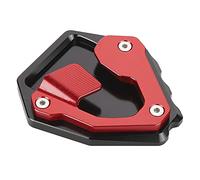Motorcycle Gickstand Pad, PADSTAND Pad Kickstand Extension Side Stand Remplacement Kickstand Support Plaque d'Extension pour CRF1000L Africa Twin 2016-2019 (Rouge)