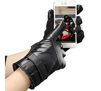 Motorcycle Gloves - Full Finger Windproof Protective Gear for Riders | Touchscreen Motorbike Gloves for ATVs Snowmobiles Dirt Bikes Powersports Road Racing Cycling and Outdoor Adventures, 26cm Black