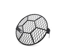 Motorcycle Grille Phare Pour Café Pour Racer Couvercle De Phare 7" Moto Filet Grill Garde Lampe Avant Filet Grille Couverture Protecteur(Football Lattice)