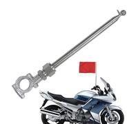 Motorcycle Grodbar Flagpole - Motorcycle Réglable Placostain Sans Acier Télescopique Support De Mât De Mât, Accessoires De Moto Avec Fermoir En Aluminium Pour Une Longue Balade, La Navette En Ville, A
