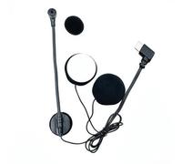 Motorcycle Half Face Helmet Headset - TYPE-C Plug Microphone With Noise Canceling | Waterproof High-Definition Half Helmet For Bike Communication ,Omnidirectional Pickup For Podcasting ,Recording