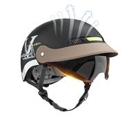 Motorcycle Half Helmet - Lightweight Sun Visor for Head Protection, Quick Release Gear with Comfortable Padding, Safety Helmet for Men, Women, ATV, Cruiser, Bicycle, Mountain, Skateboard