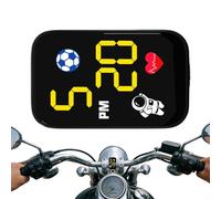 Motorcycle Handlebar - Clock Waterproof Dash Mount | LED Digital Analog Watch Shock Resistant Compact Rider Timepiece for City Commuting, Road Trips, Touring or Motorbike Use