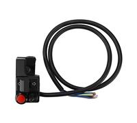 Motorcycle Handlebar Control Switch, 7/8" 22mm Aluminum Alloy Left Motorcycle Handlebar with Horn Beam and Turn for Motorcycle Modification