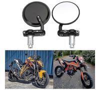 Motorcycle Handlebar End Mirrors 7/8 22mm for Street Sport Bikes Cruiser
