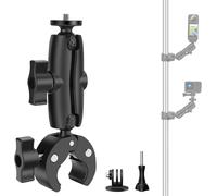 Motorcycle Handlebar Mount for Insta360 X5/X4/X3/ONE X2, Motorcycle/Bike Handlebar Mount Compatible with GoPro Hero 13/12/11/10/9/8/7/Max,DJI Osmo Action, AKASO and Other Action Camera
