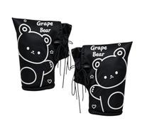 Motorcycle Handlebar Muffs - Fleece Lined Gauntlets | Winter Riding Covers | Warm Handlebar Gloves, Waterproof Windproof Shell, 33 x 32cm Size, 650g Pair with Polyester Fleece and Cotton for Scooter and