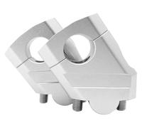 Motorcycle Handlebar Riser Bar Mount Handle Clamp | for 28mm 1 1/8 inch and 22mm 7/8 inch motorcycle handlebar riser(22mm Silver)
