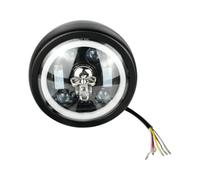 Motorcycle Headlights | Round LED Lights Headlamp | Color Changing Spotlight | Super Bright Replacement Parts Accessory For Motorbike Illumination Beam Visibility Night Riding Safety Upgrades