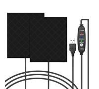 Motorcycle Heated Grips - 3 Level Handlebar Wrap, 4.53x3.54 inches 5V Hand Grip Heater with, Winter Warmers Long Tail, Voltage Heating for ATV Scooter Snowmobile Bike Cycling Cold Weather Riding