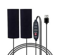 Motorcycle Heated Grips - Flannel 15x10cm 120cm Cord | Three Level Temperature Grip Heater Handlebar Warmer | Portable Riding Comfort Accessory For Commuting Touring Highway Night Scooter Bike Use