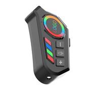 Motorcycle Helmet Headphones, Helmet Communication System, ABS, Silicone, Colorful Light Voice Assistant Earphone, Noise Cancellation for Cycling, Skiing, ATV, Snowmobile Riding, 8.3x4.2x2.8cm