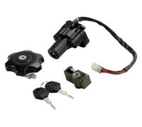 Motorcycle Ignition Switch Cap Cover Seat Lock Keys Set