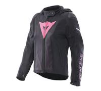 Motorcycle Jacket Fabric Woman Dainese Super Sprint Air Black/Pink/Viola