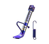 Motorcycle Kick Stand - 20 cm 25 cm Support de pied en titane brûlé en fer, base stable réglable, coussin antidérapant, construction | Support de stationnement lourd pour les motos tout-