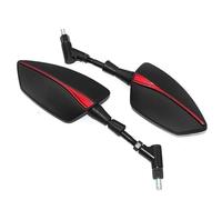 Motorcycle Left Right Rearview Side Mirrors for Bajaj Pulsar 200NS 200RS 200 AS All Year Rétroviseur de Moto(Red2)