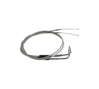Motorcycle Lengthened Throttle Wires Clutch Line 0.9/1.1/1.3/1.4/1.5/1.6/1.8/2m for H S XL 883 1200 1996-2015(1.3m Silver)