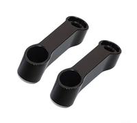 Motorcycle Mirror Extender Riser 10mm Aluminum Alloy(Black)