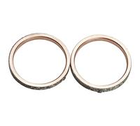 Motorcycle moteur culasse de culasse de base de couvercle d'embrayage de carreau de carreau compatible avec XVS650 V 1997-2018 Pièce de remplacement pour Lopor(Exhaust Pipe Gasket)