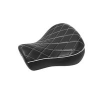 Motorcycle Noir Coussin de siège Solo Diamond Front Design Compatible avec Sportster 883 1200 Quarante-Huit 48 72 Modèles 1983-2003 Remplacement du siège du conducteur du Cycliste(A)