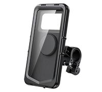 Motorcycle Phone Holder, Handlebar Cell Phone Mount, Bikes Handlebar Holder, Waterproof Phone Mount, Cycling Phone Holder, Motorcycle Handlebar Mount Waterproof Phone Holder for Mountain Biking