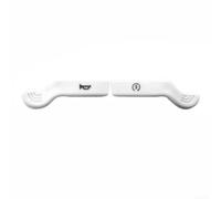 Motorcycle pour horn Switch Extension Button ABS Black Motorcycle(White)