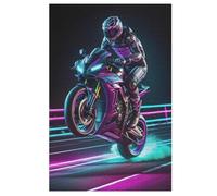 Motorcycle Racing Puzzles Adulte 1000 Pieces Cadeau Famille Puzzle Classique 3D Puzzle EnffourmisJouet en Bois Cadeau Unique Décoration Intérieure (78×53cm)