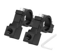 Motorcycle Rearview Mirror Clamp - Secure Mounting For Visual Safety High Strength Universal Bracket Design , 2 Piece Set + 10mm Thread Port | Aerospace Grade Aluminium Alloy - For Cycling & Commuting