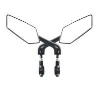 Motorcycle Rearview Mirrors - Universal Handlebar Side Mirrors with Shock Absorber, Adjustable Bike Rear View Mirror Pair | ABS PP Acrylic Lens for Bicycle Electric Scooter