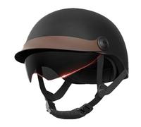 Motorcycle Safety Helmet | ABS, Fits 21.3in-24.4in | Men & Women Summer Open Face Half Helmet | All-Season UV Protection for Scooter, Electric Bike