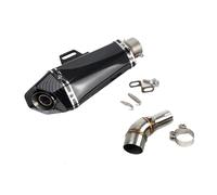 Motorcycle Silencer Exhaust Pipe Adaptateur de silencieux d'échappement à emboîter, compatible avec les modèles R3, R30, MT03, R25, tube de connexion de 51 mm avec DB Killer(A1)