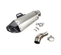 Motorcycle Silencer Exhaust Pipe Adaptateur de silencieux d'échappement à emboîter, compatible avec les modèles R3, R30, MT03, R25, tube de connexion de 51 mm avec DB Killer(B1)
