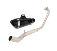 Motorcycle Silencer Exhaust Pipe Échappement complet pour moto, collecteur central, silencieux 51 mm, DB Killer, compatible avec ZONTES ZT125 U1 ZT125 G1 2021-2023(E)