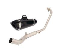 Motorcycle Silencer Exhaust Pipe Échappement complet pour moto, collecteur central, silencieux 51 mm, DB Killer, compatible avec ZONTES ZT125 U1 ZT125 G1 2021-2023(D)