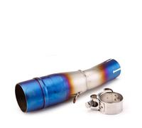 Motorcycle Silencer Exhaust Pipe Kit de tuyau d'échappement de moto de 51 mm en acier inoxydable, amélioration des performances(G)